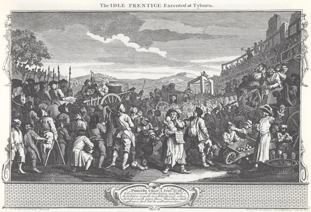 The Idle Prentice - Executed at Tyburn. William Hogarth.