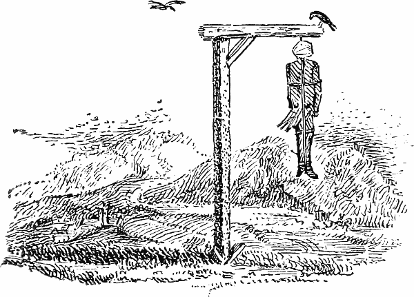 Gibbet - Thomas Bewick courtesy of Newcastle Central Library. 