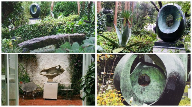 Barbara Hepworth sculpture garden, St Ives, Cornwall.