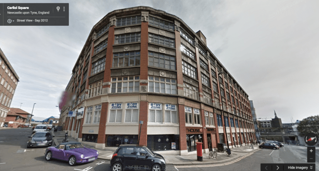 Modern day Carliol Square - the site of the former Gaol. 