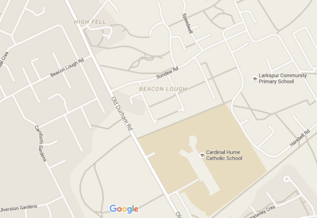 Beacon Lough today courtesy of Google Maps. From Left to Right Google Earth, Google Maps.